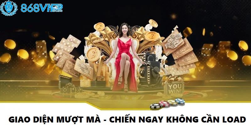 Giao diện chính mượt mà, vào là chiến ngay không cần load