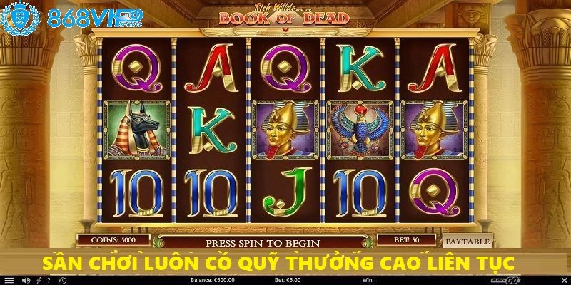 Sảnh nổ hũ 868VIP mang anh em đến sân chơi quỹ thưởng siêu to khổng lồ